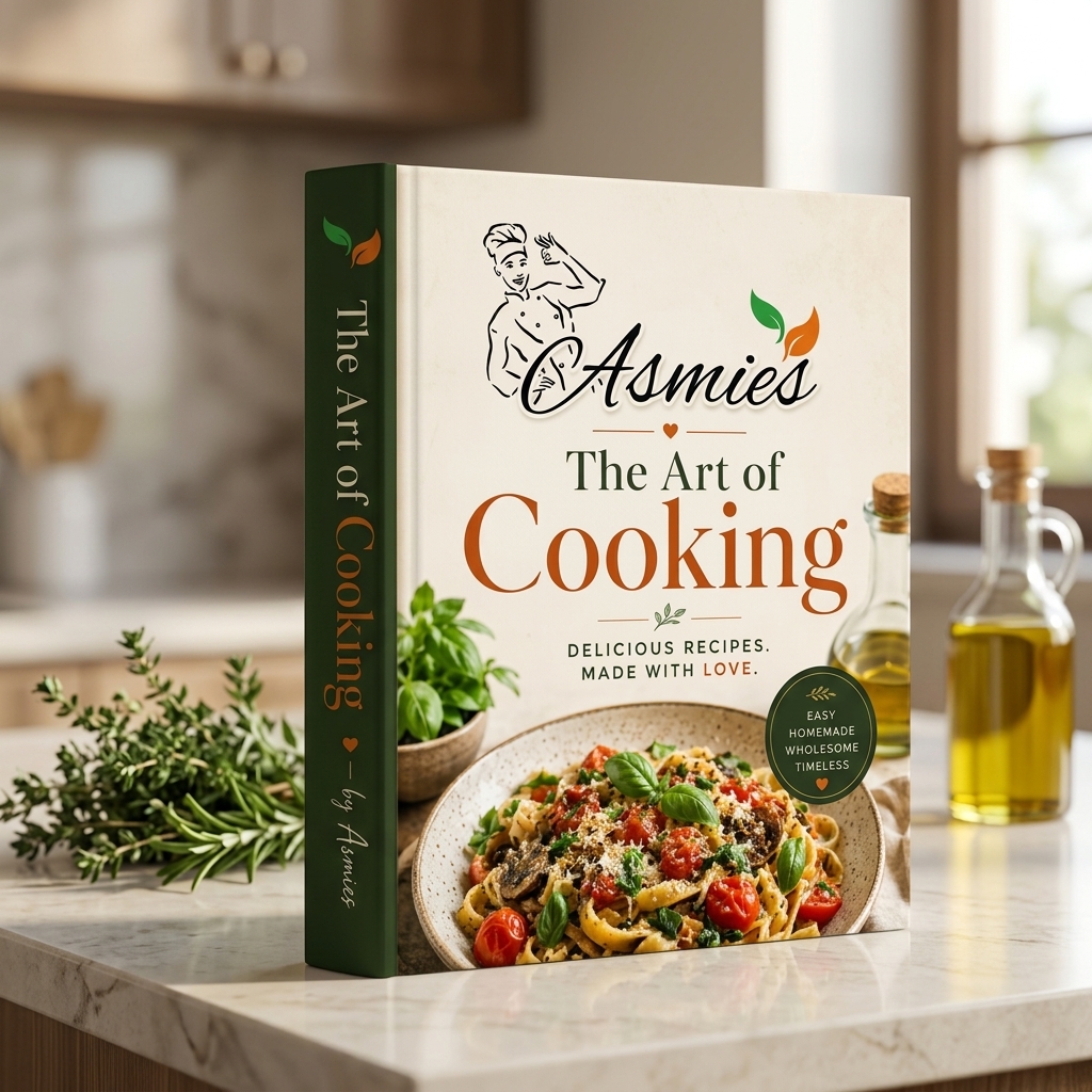 The Art of Cooking Cookbook Mockup